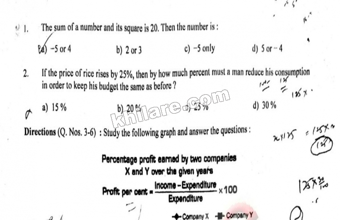 Download Question Paper of Punjab Markfed Part-A & B 6 July 2019 and Syllabus 