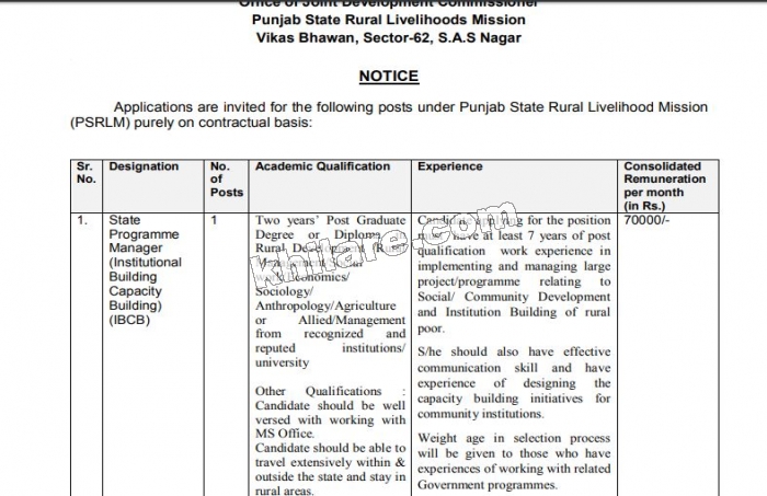Department of Rural Development And Panchayats Recruitment 2018 | RDP Recruitment